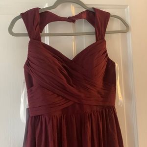 Azazie Raine Bridesmaid dress Cabernet